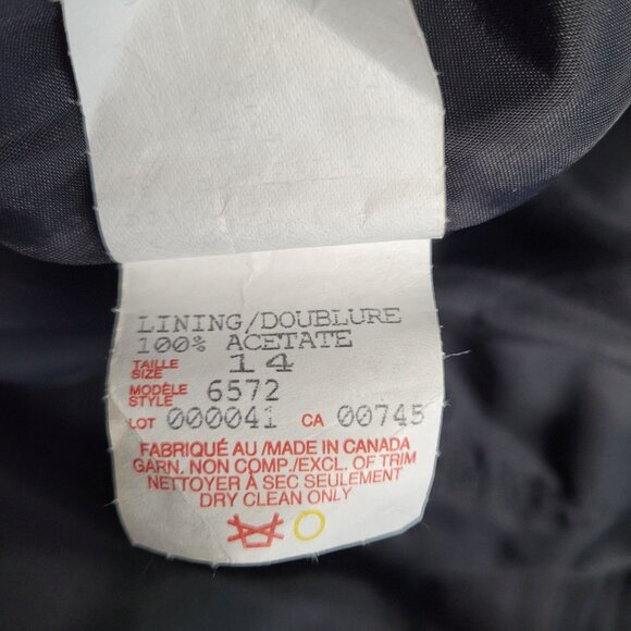 Black Taffeta A Line Full Length Formal Maxi Skirt Size 12 VTG JS Collections - Picture 11 of 12